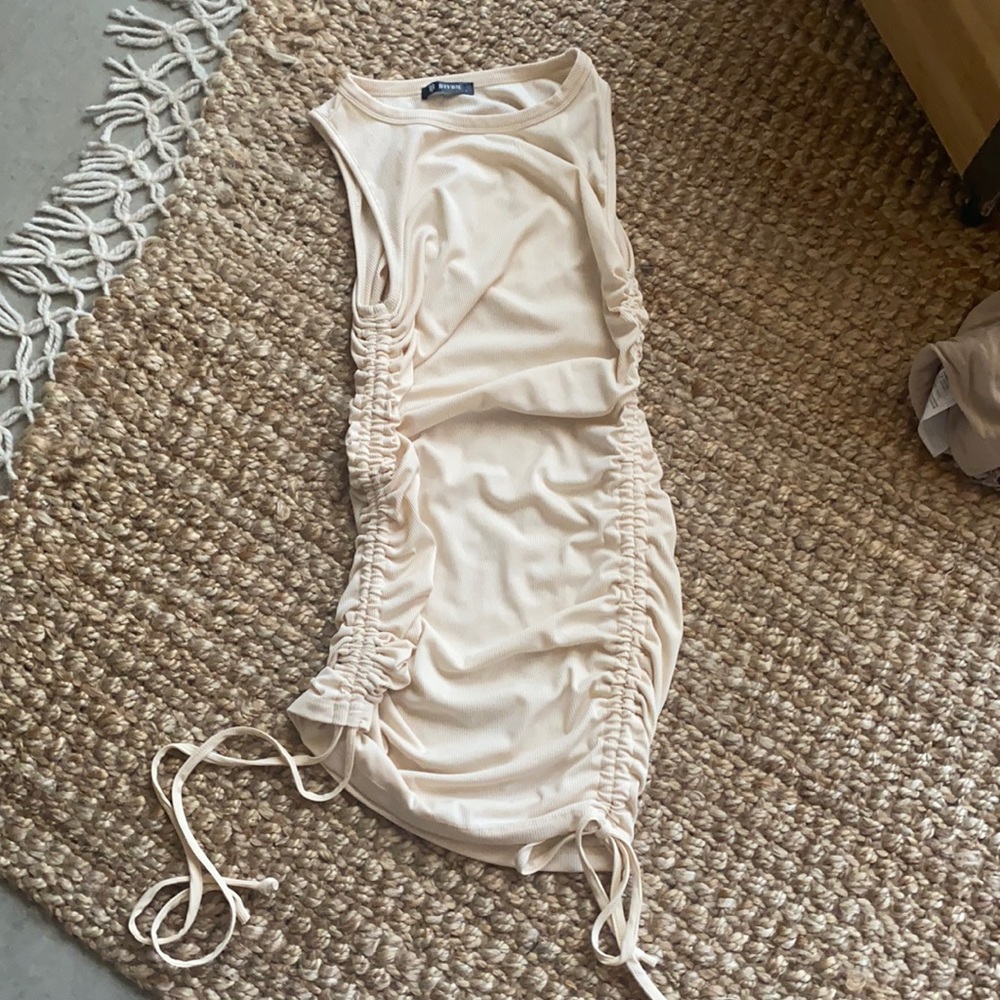 Ribbed adjustable dress